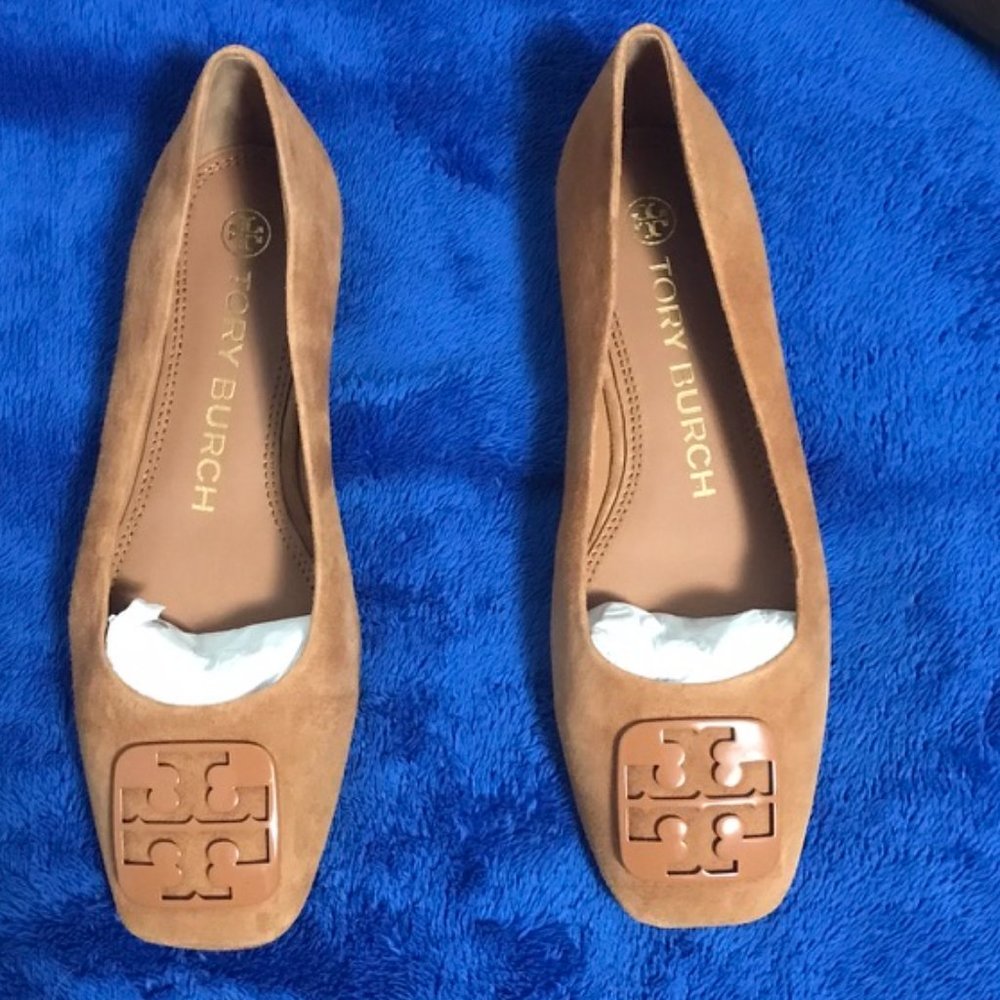 TORI BURCH - GEORGIA BALLET - SILK SUEDE - 6